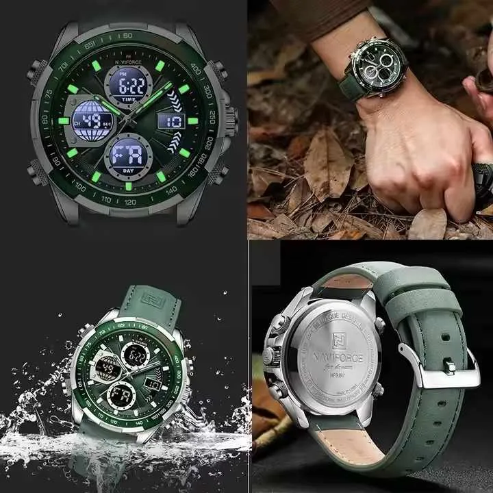 أزياء الرجال ساعة رياضية حركة . NAVIFORCE Men's Fashion Sports