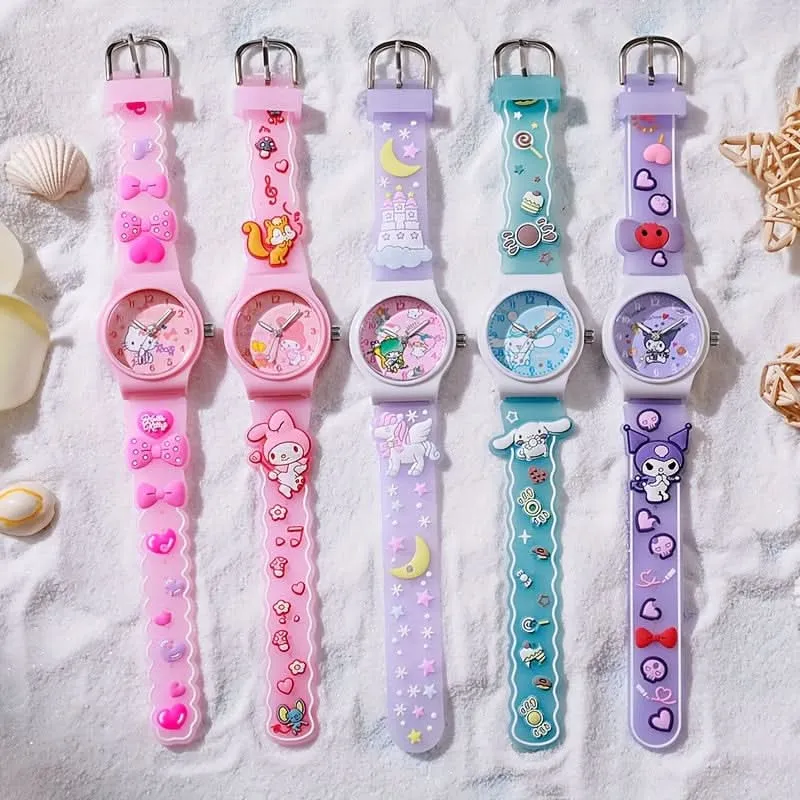 1 pc Hello kitty Watch for Kids - Cute Cartoon Design