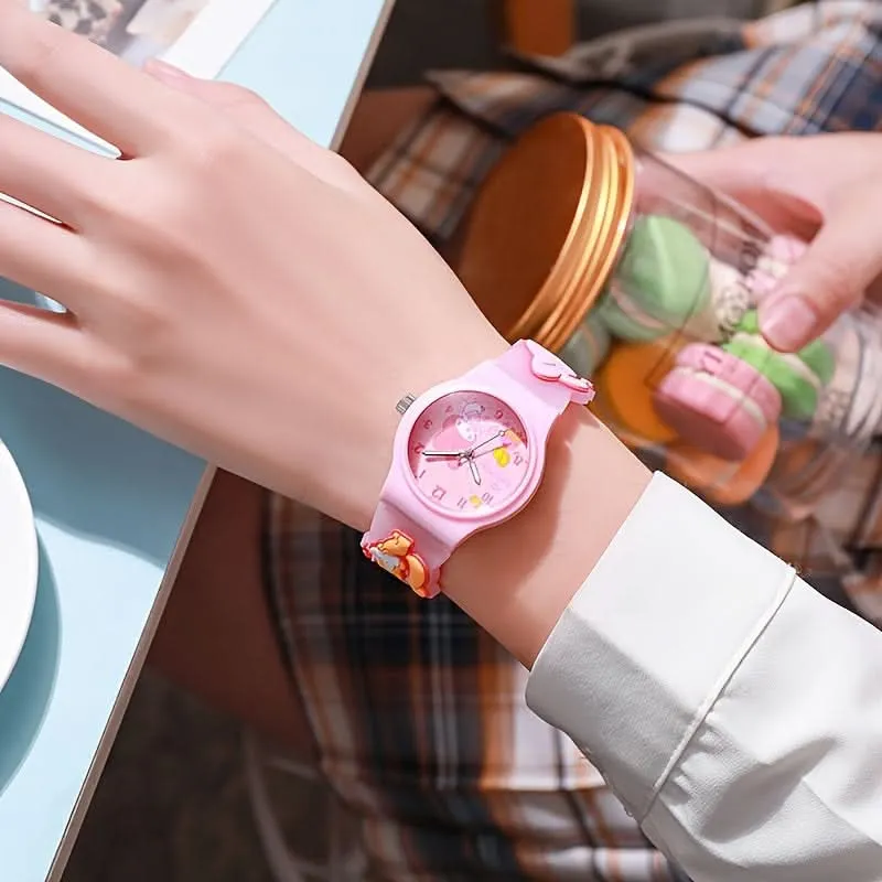 1 pc Hello kitty Watch for Kids - Cute Cartoon Design