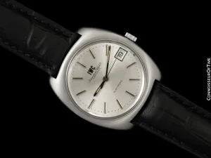 1973 IWC Large Vintage Mens Caliber 150 Electronic Tuning Fork Watch - Stainless Steel