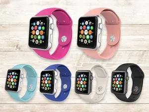 2-Pack: Silicone Apple Watch Straps