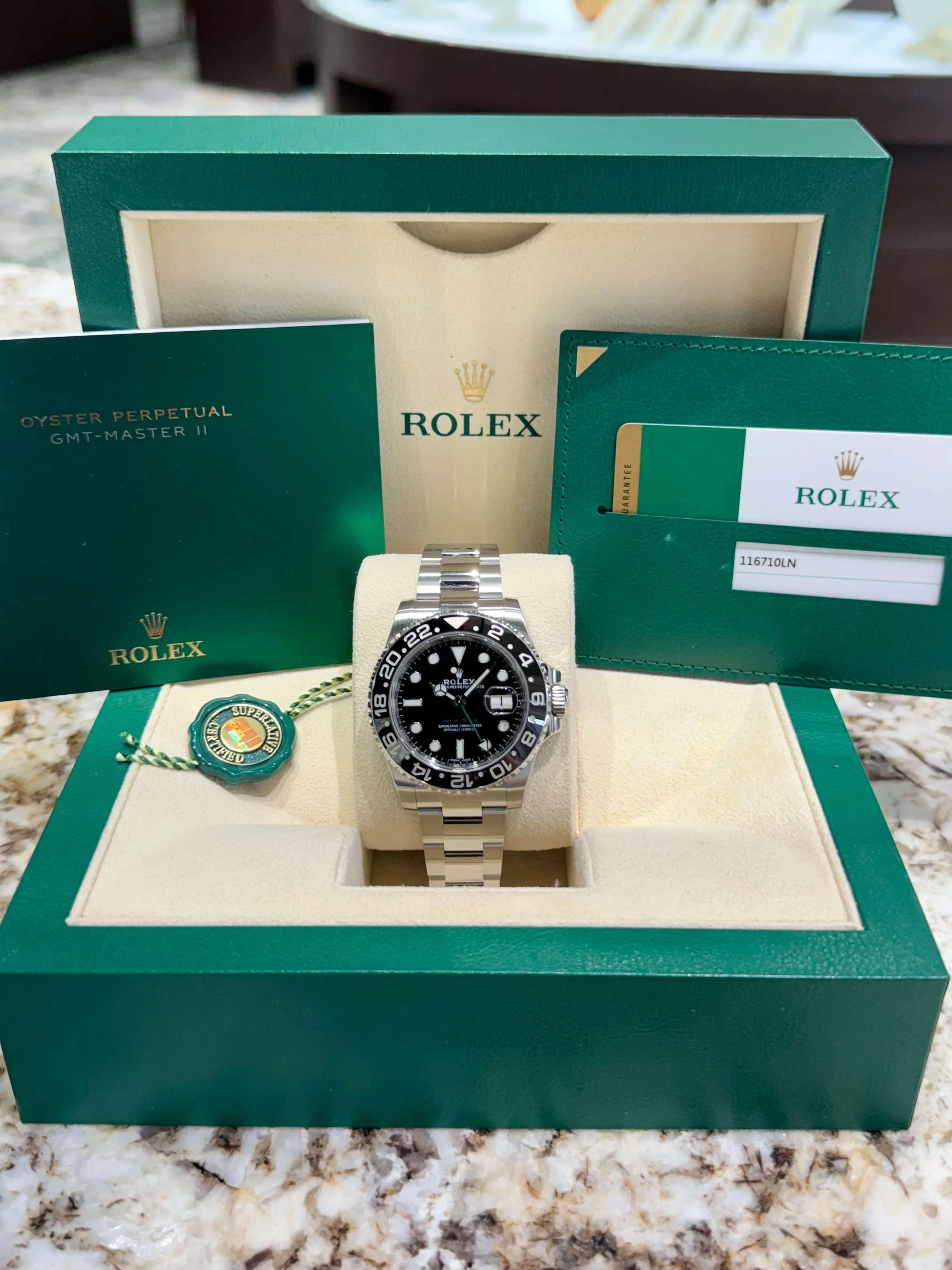2019 Rolex GMT-Master II 116710LN