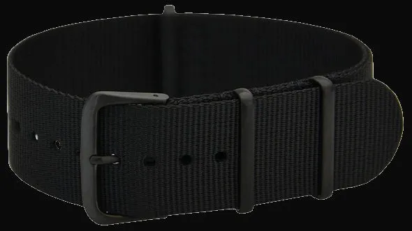20mm Black PVD NATO Military Watch Strap