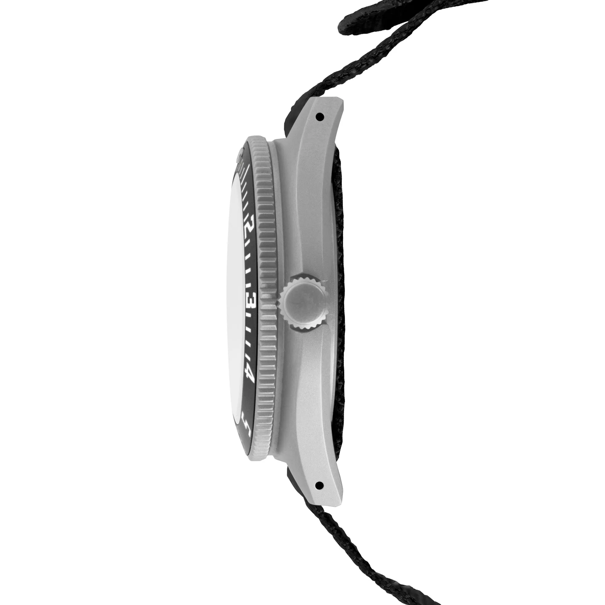 41mm Arctic Steel Navigator w/ Date (SSNAV-D) on Ballistic Nylon