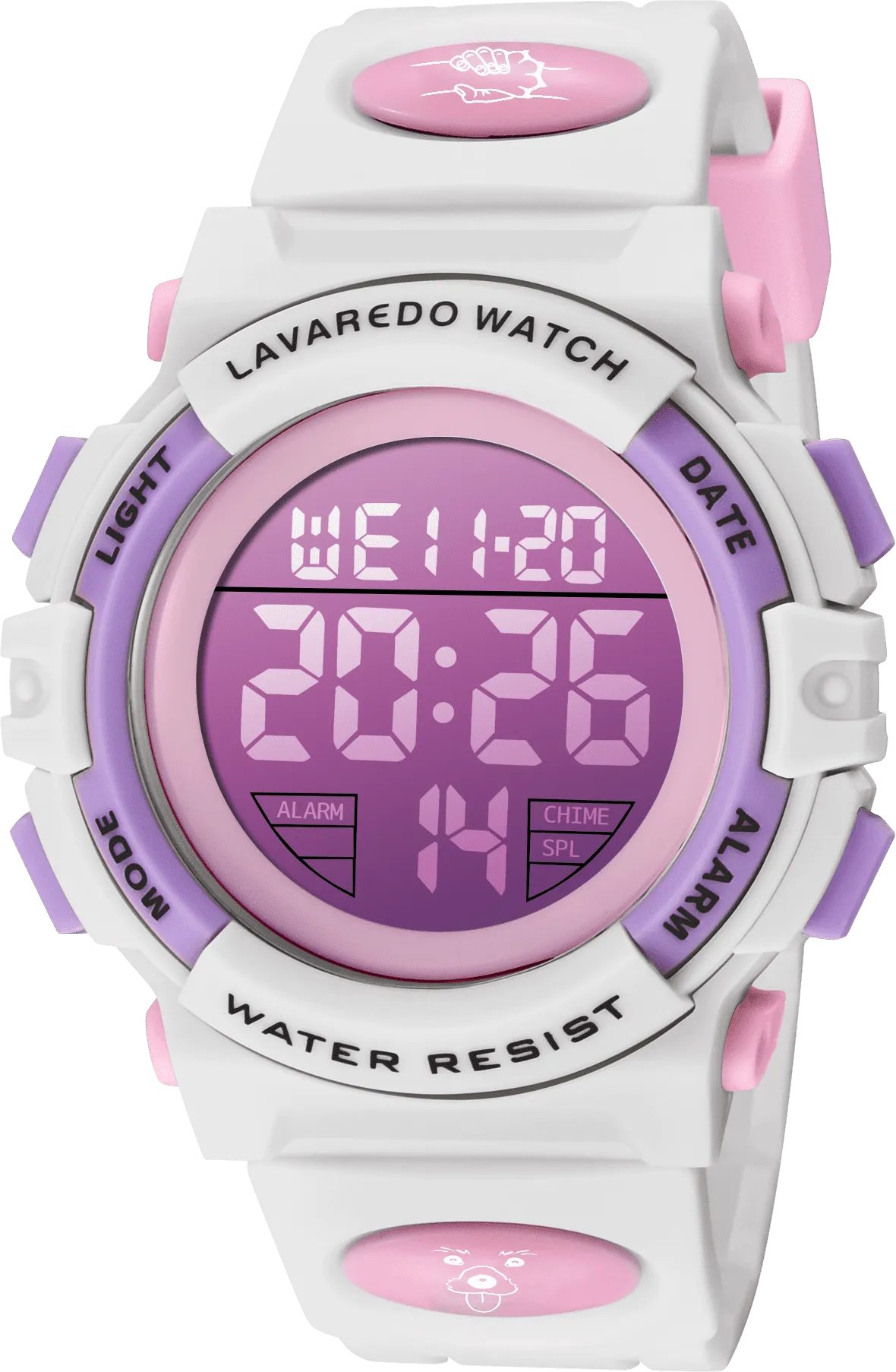 A ALPS Watches for Kids Boys Girls Digital Outdoor Waterproof Sport LED Light Stopwatch Child Wristwatch Blue