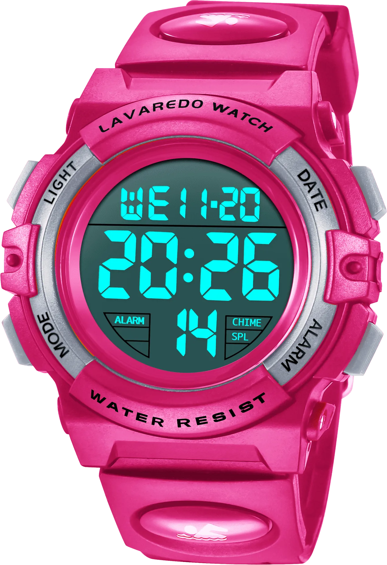A ALPS Watches for Kids Boys Girls Digital Outdoor Waterproof Sport LED Light Stopwatch Child Wristwatch Blue