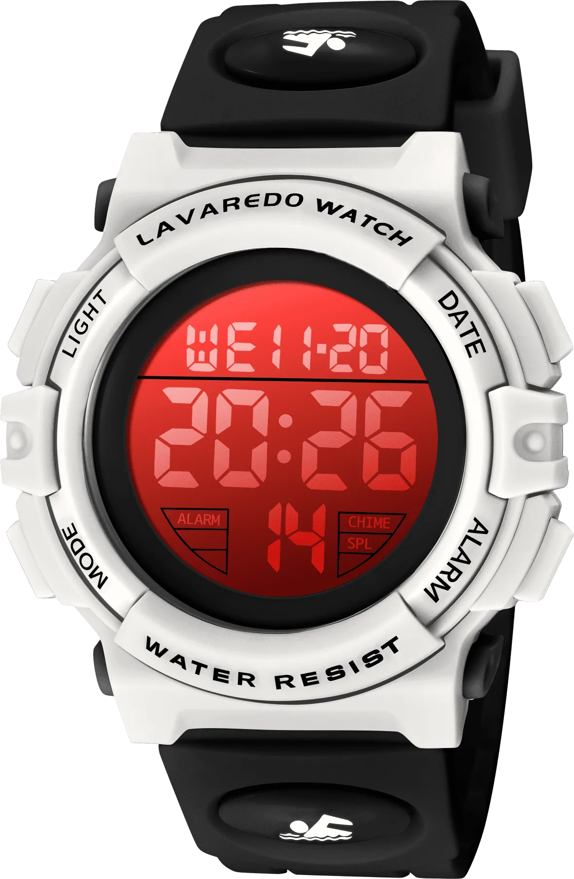 A ALPS Watches for Kids Boys Girls Digital Outdoor Waterproof Sport LED Light Stopwatch Child Wristwatch Blue