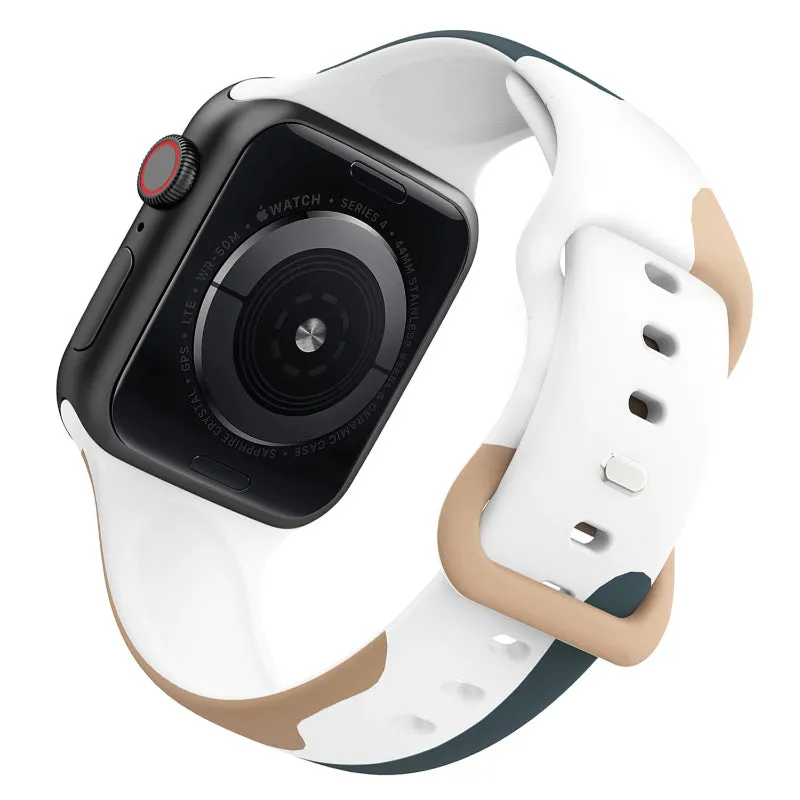 Abstract Print Durable Silicon Replacement Bands for Apple Watches