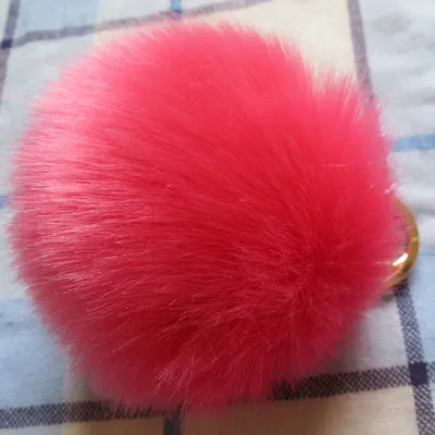 Aliexpress Dropshipping 16 Color Sleutelhanger Pompom Keychain Pompon Fur Fluffy Key Chain for Car Keyrings Pom Pom Keychain BFF