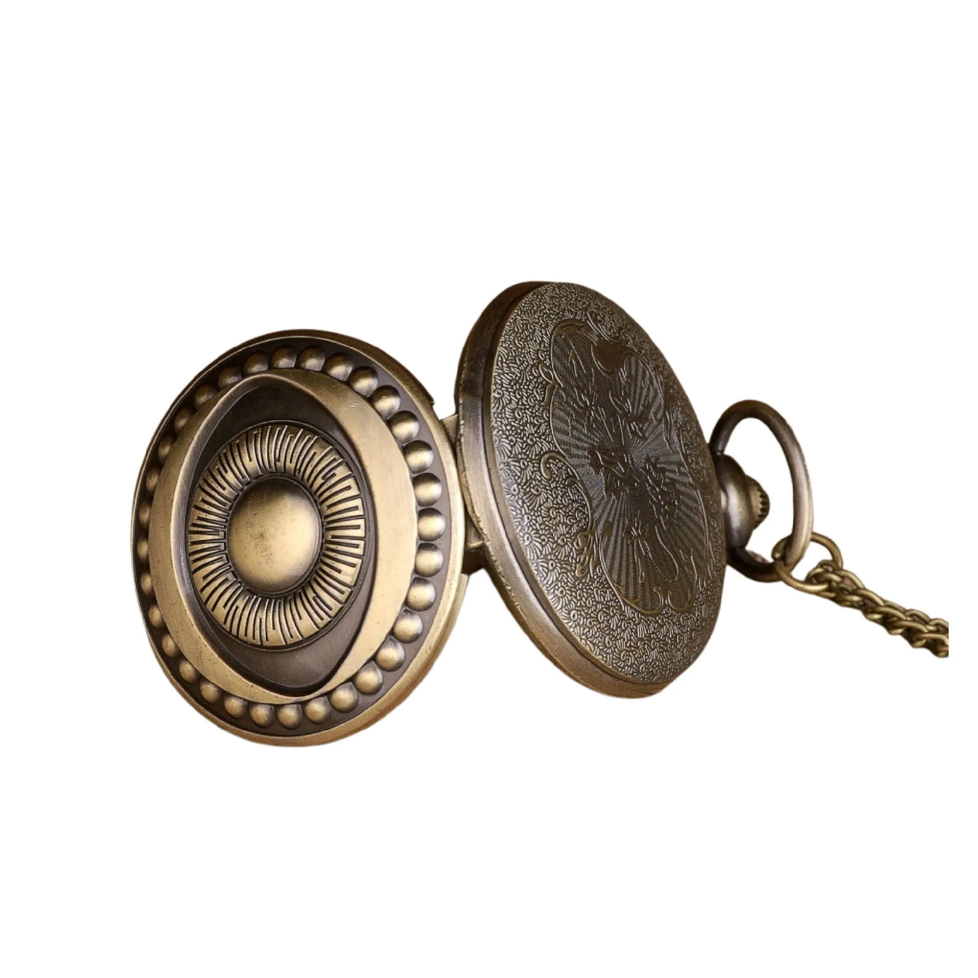 All Seeing Eye Quartz Pocket Watch