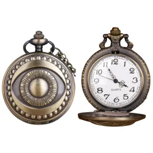 All Seeing Eye Quartz Pocket Watch