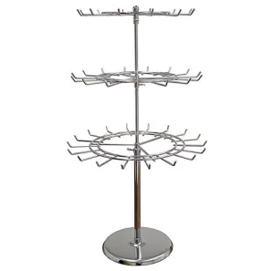 AMKO SPCT3M 3-Tier Revolving Countertop Display – Spinner Rack for Malls, Showrooms. Retail Store Fixtures and Equipment