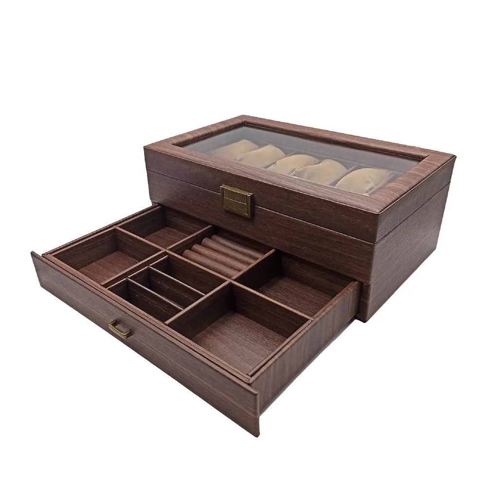 Antique Wood Watch Organizer
