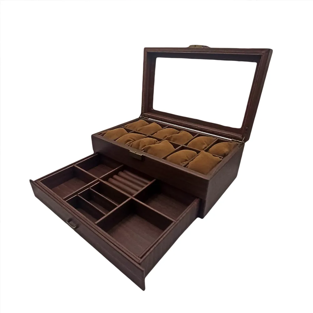 Antique Wood Watch Organizer