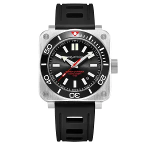 Aquatico Steel Man Black Dial Ceramic Bezel Watch (NH35)
