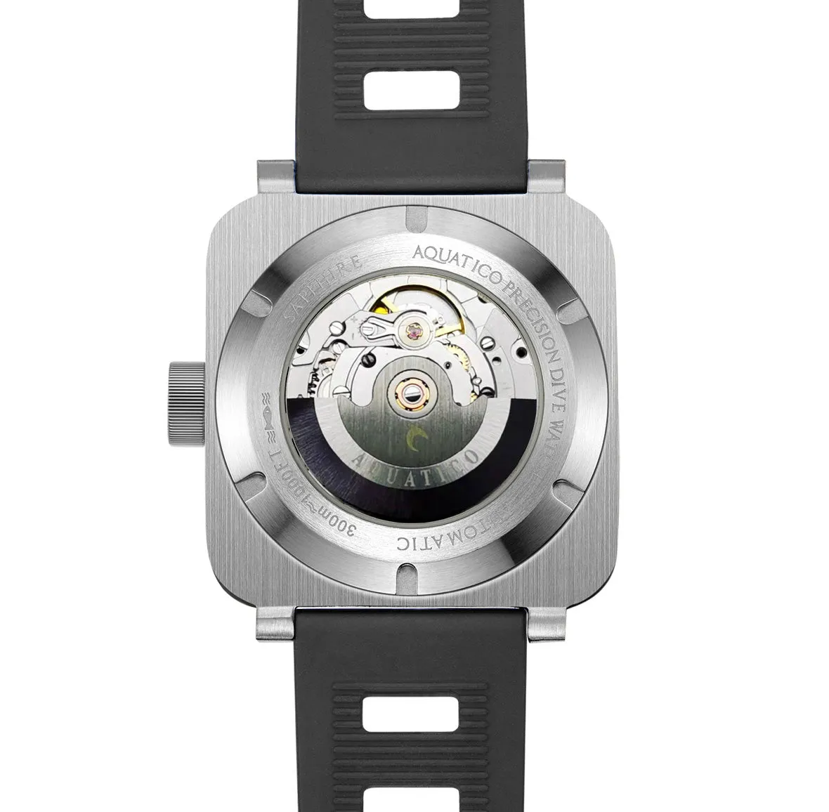 Aquatico Steel Man Black Dial Ceramic Bezel Watch (NH35)