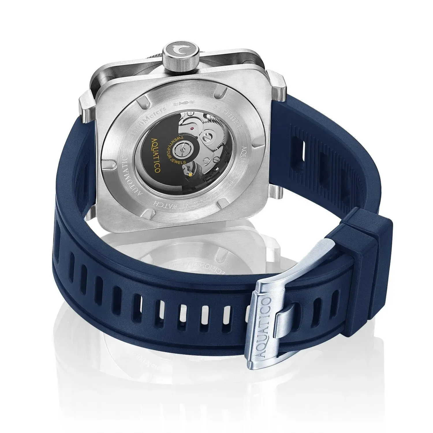 Aquatico Steel Man Blue Dial Ceramic Bezel Watch (NH35)