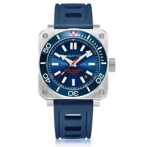 Aquatico Steel Man Blue Dial Ceramic Bezel Watch (NH35)