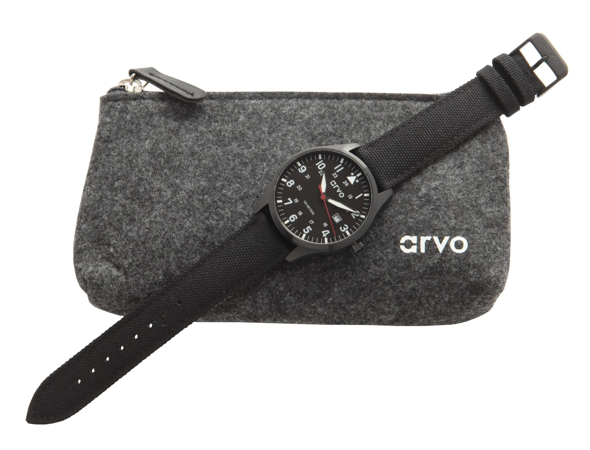 Arvo Rove Field Watch - Sky Black