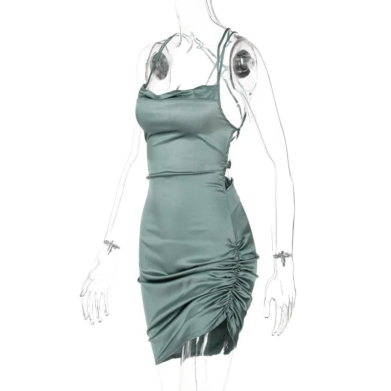 Backless Sexy Sling Mini Dress 6 Beautiful Colors Sizes  S-XL