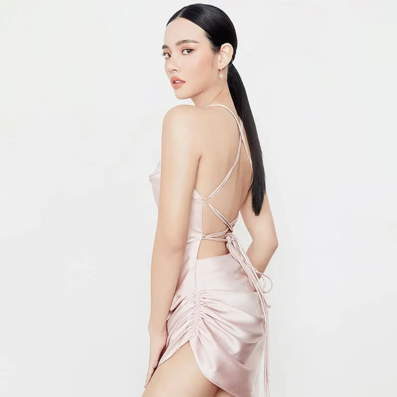 Backless Sexy Sling Mini Dress 6 Beautiful Colors Sizes  S-XL