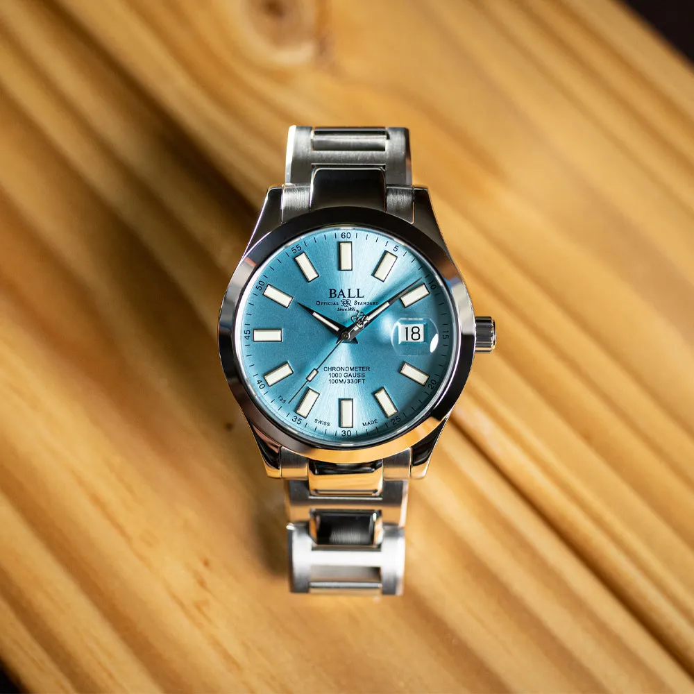 BALL Watch Engineer III Marvelight Chronometer Ice Blue Steel Bracelet Watch NM9026C-S6CJ-IBE