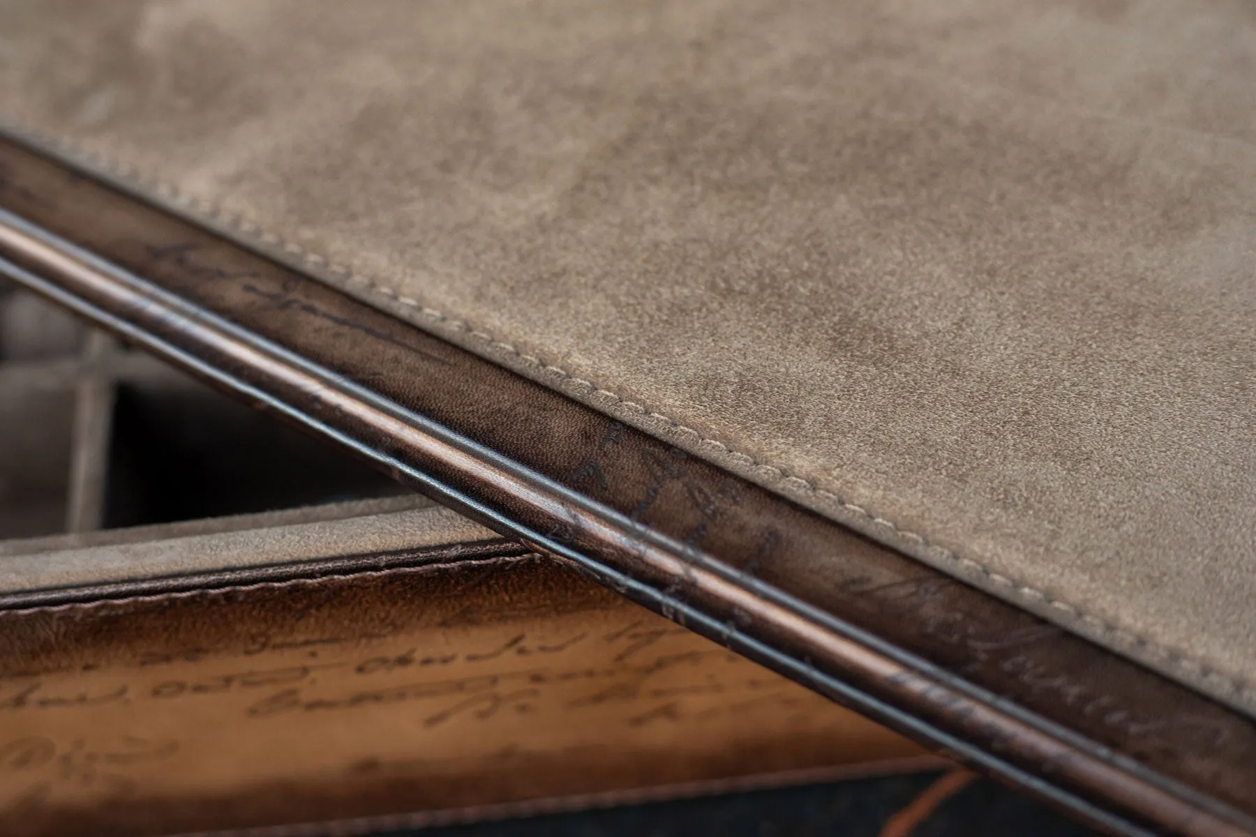 Barhion Daily Routines Tray - Parchment Patina Java Brown