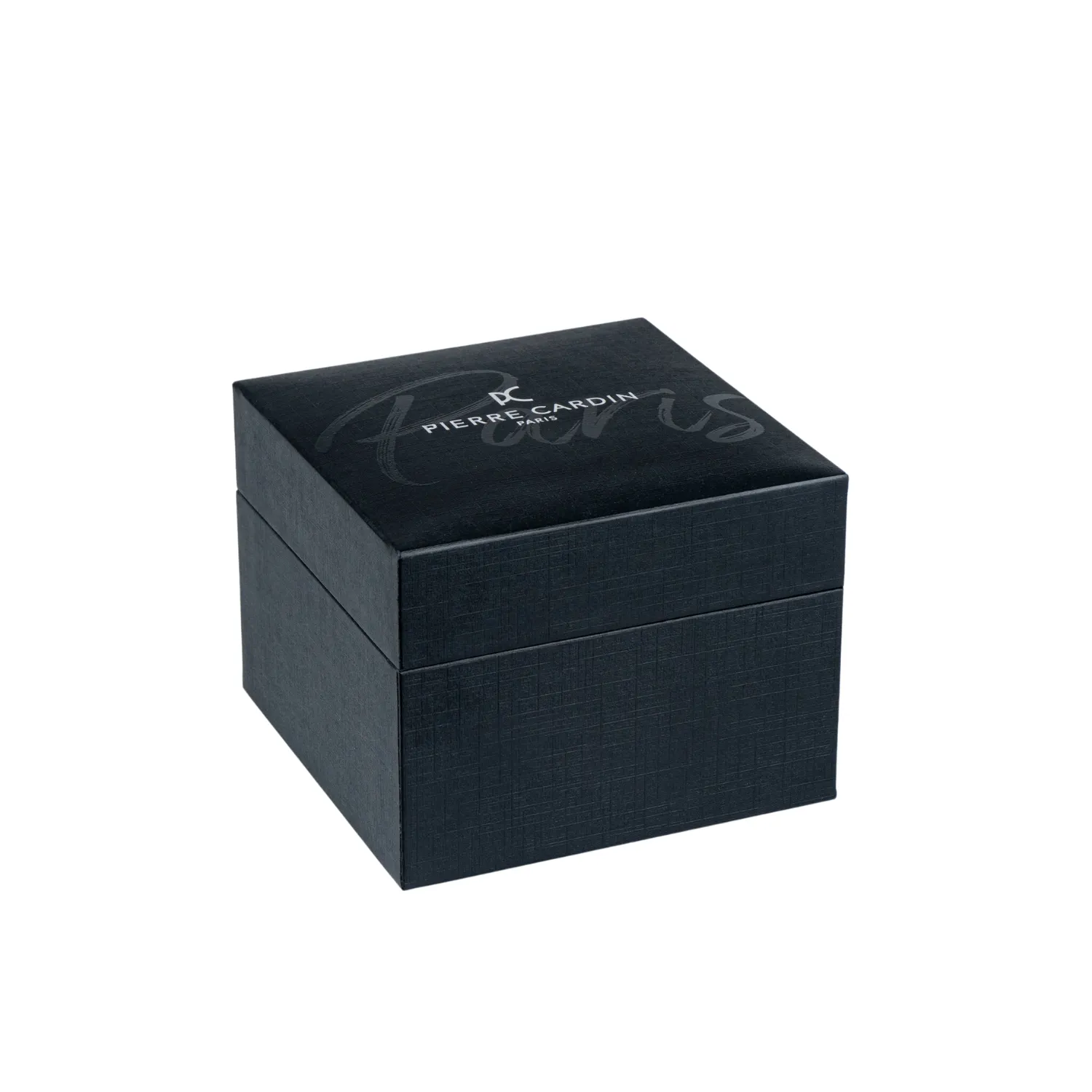 Batignolles Robust Stainless Steel watch with Black Dial with Black Leather Strap