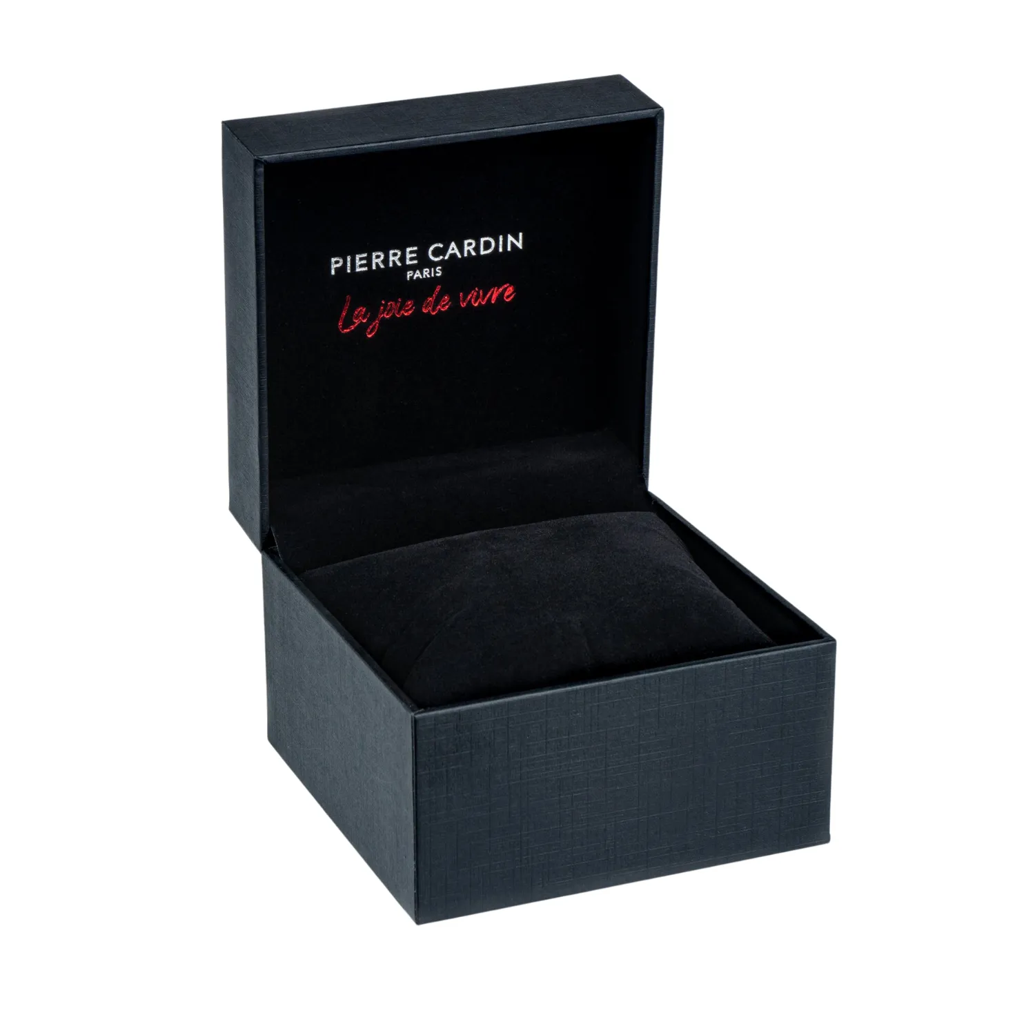 Batignolles Robust Stainless Steel watch with Black Dial with Black Leather Strap