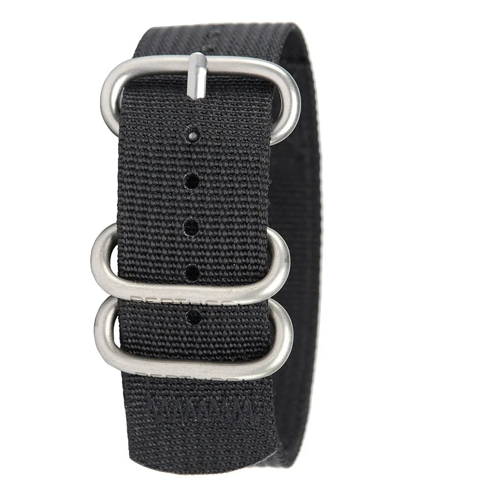 Bertucci Heavy Duty Two-Ply Black Nylon Watch Band - B-167