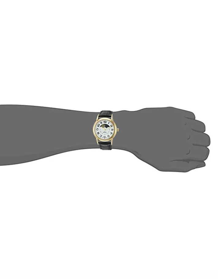 Black Constellation Watch Astro Celestial Sun Timepiece Luxury Vintage Muller Leather