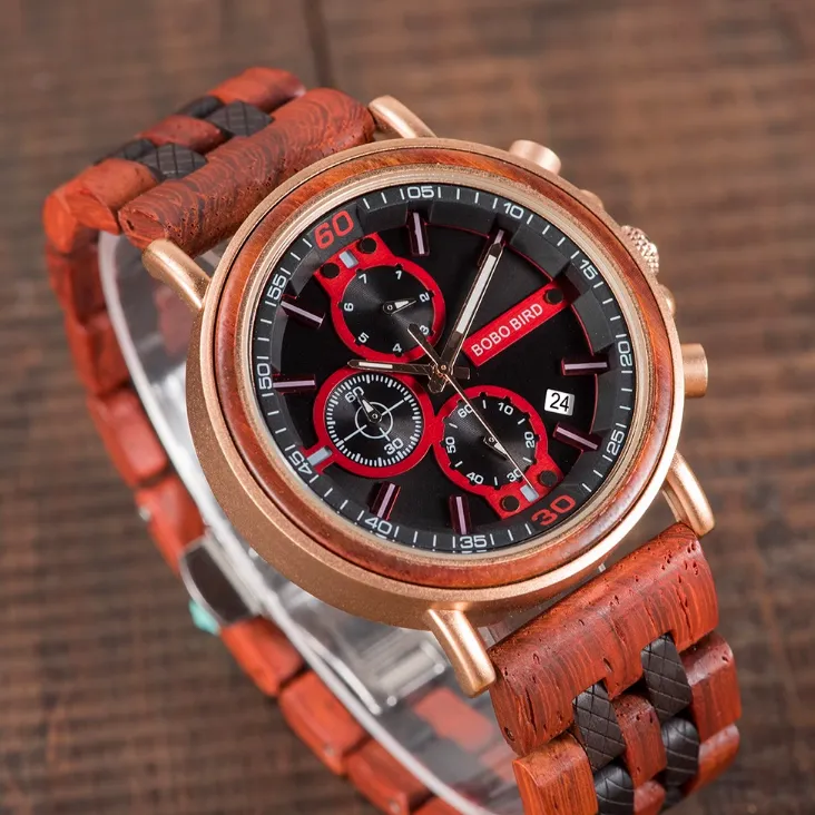 BOBO BIRD LUXURY URBAN STYLE WOODEN WATCH