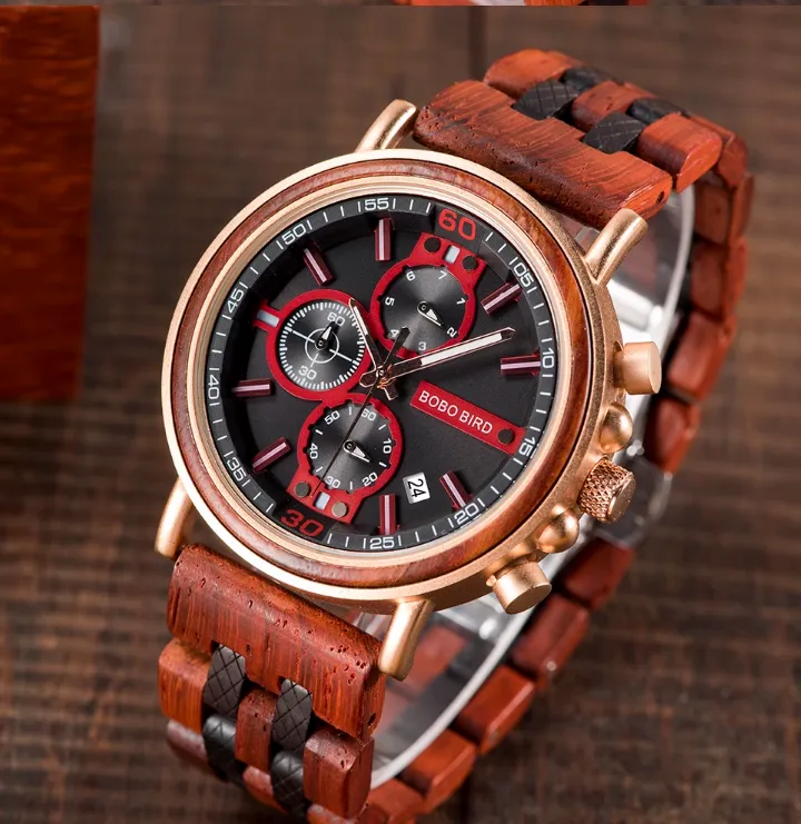 BOBO BIRD LUXURY URBAN STYLE WOODEN WATCH