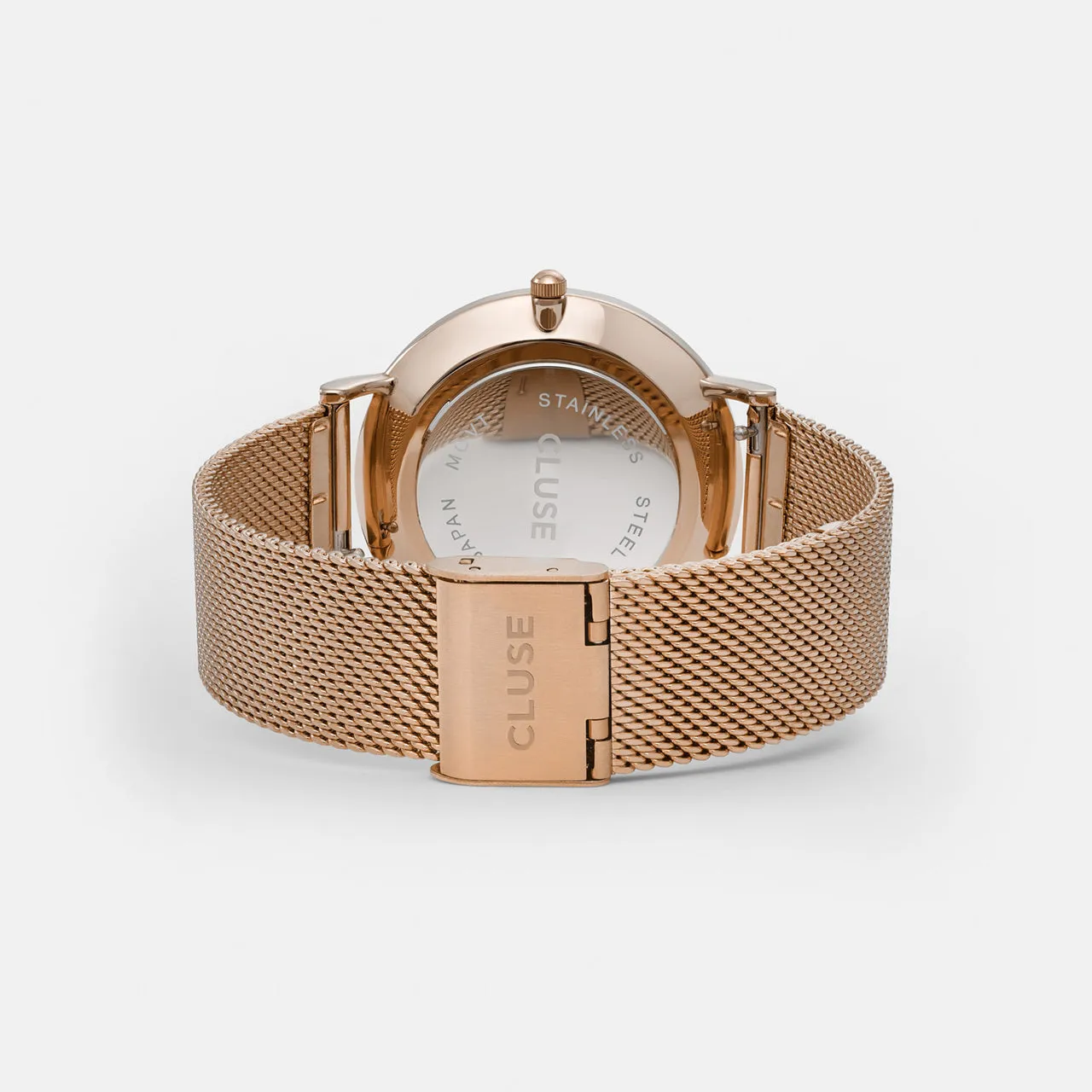Boho Chic Mesh Rose Gold/White Watch