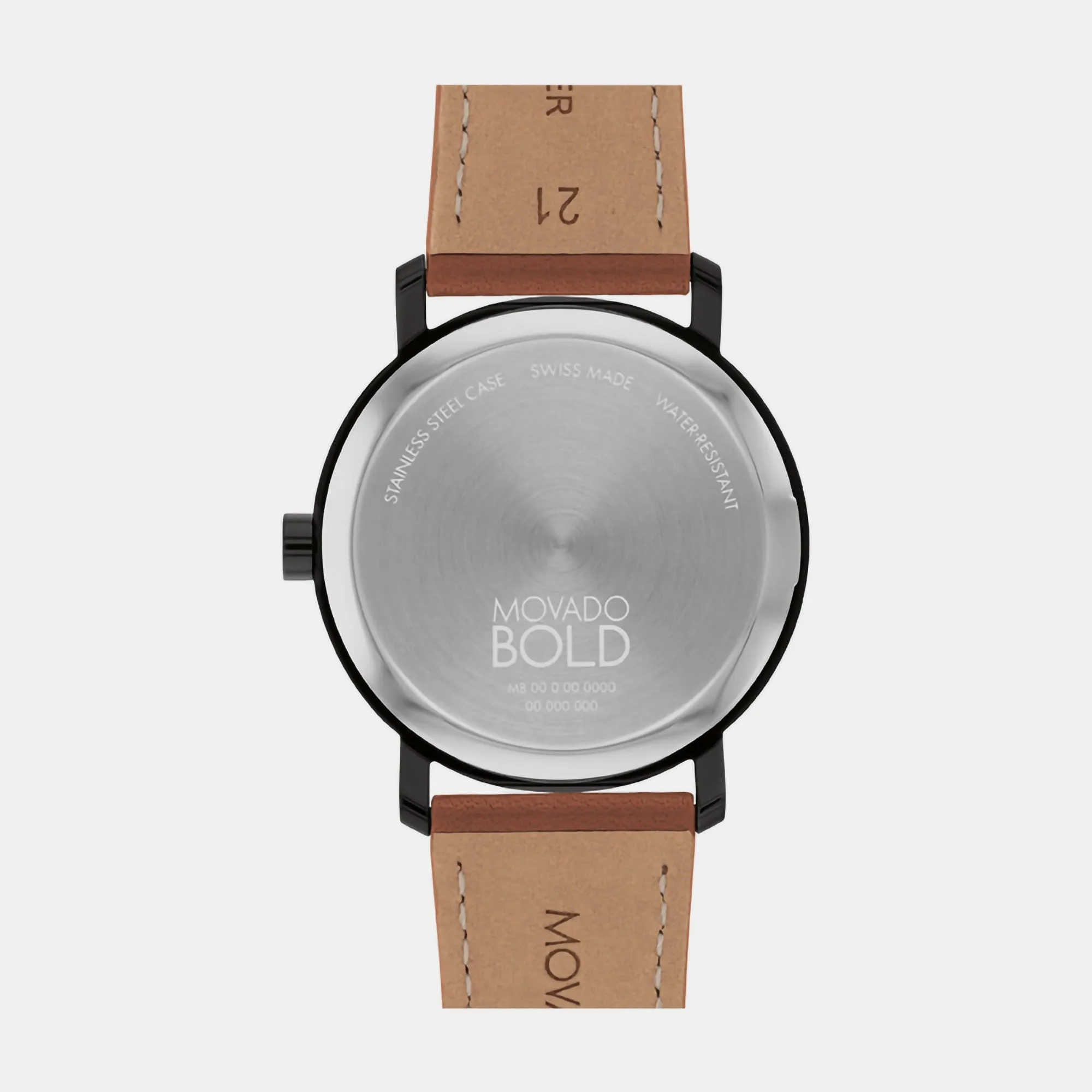 Bold Men's Black Analog Leather Watch 3601083