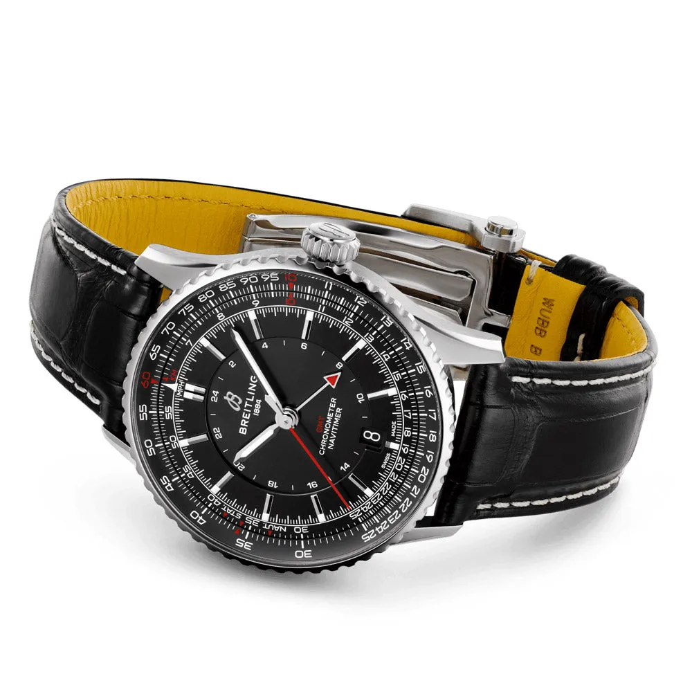 Breitling Navitimer GMT 41mm Black Dial Automatic Gents Watch A32310251B1P1