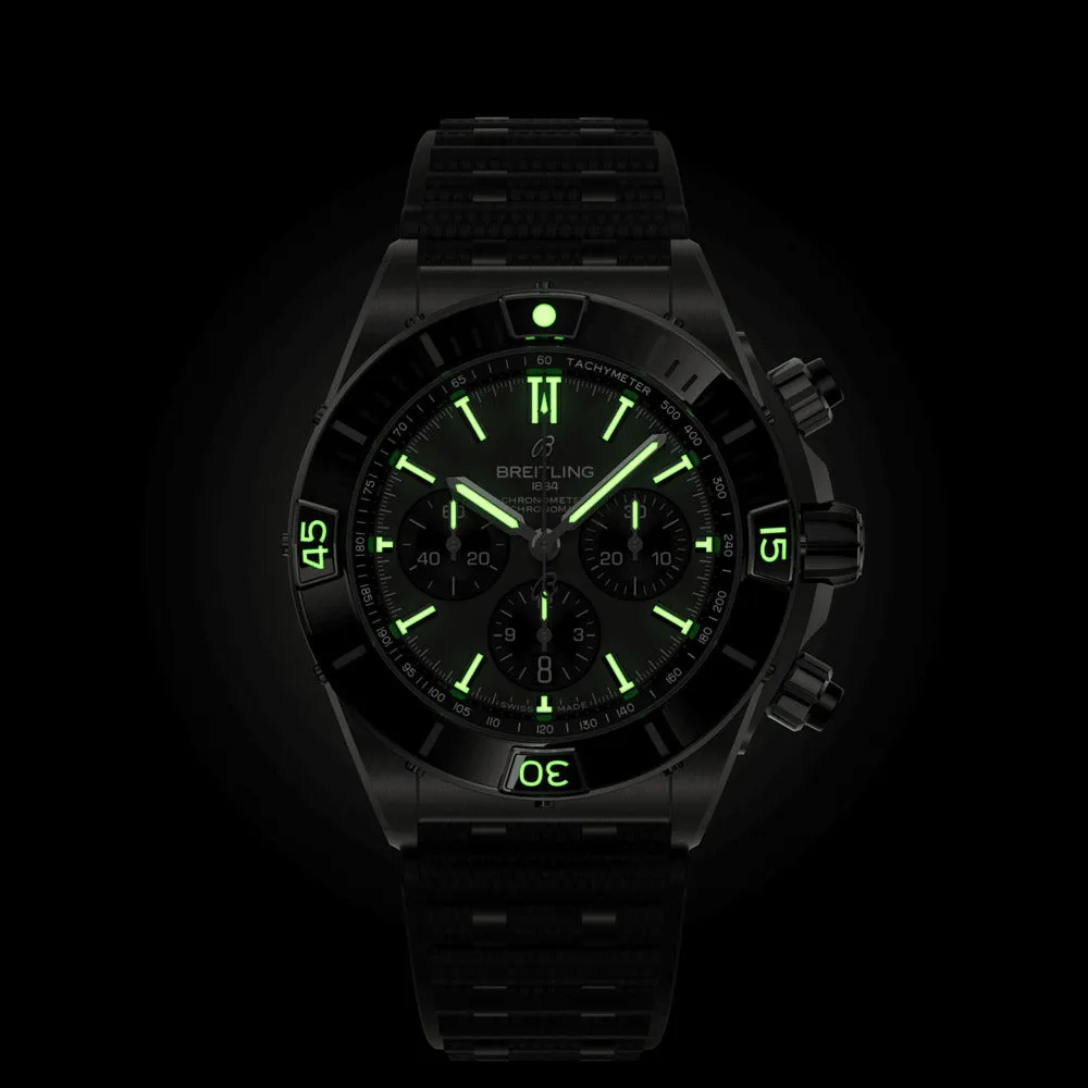 Breitling Super Chronomat B01 44mm Anthracite Dial Titanium Automatic Chronograph Gents Watch EB0136251M1S1