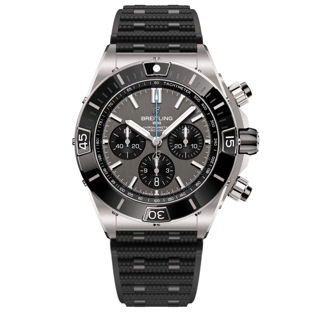 Breitling Super Chronomat B01 44mm Anthracite Dial Titanium Automatic Chronograph Gents Watch EB0136251M1S1