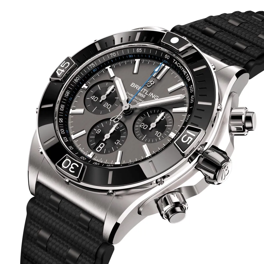 Breitling Super Chronomat B01 44mm Anthracite Dial Titanium Automatic Chronograph Gents Watch EB0136251M1S1