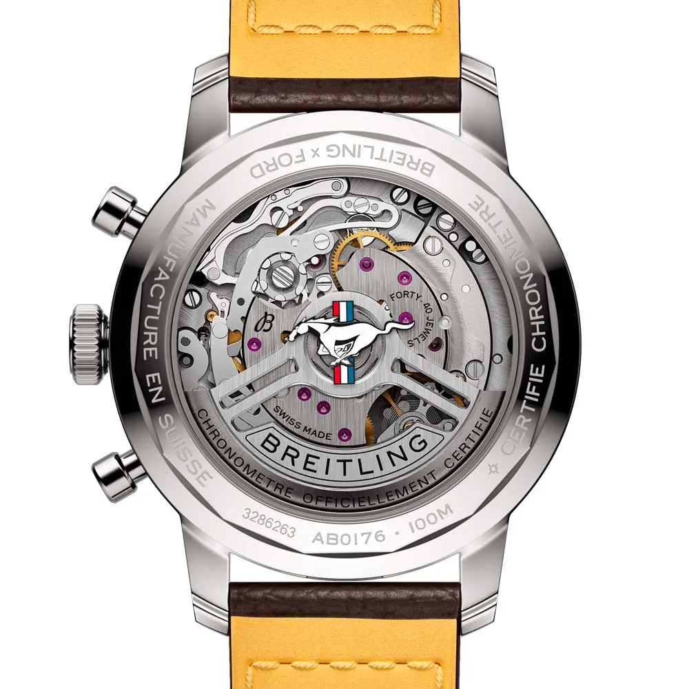 Breitling Top Time B01 Ford Mustang 41mm Green Dial Automatic Chronograph Gents Watch AB01762A1L1X1
