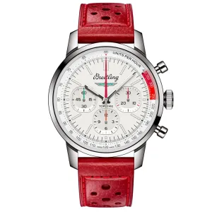 Breitling Top Time B01 Ford Thunderbird 41mm White Dial Automatic Chronograph Gents Watch AB01766A1A1X1