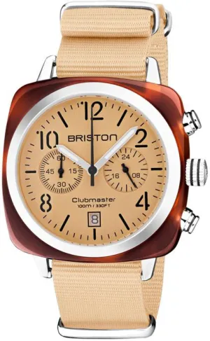 Briston Clubmaster Classic Chronograph Terracotta Vanilla