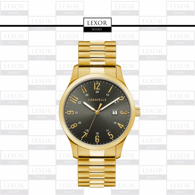 Bulova 44B126 Traditional Caravelle Gold Stainless Steel Strap Men Watches