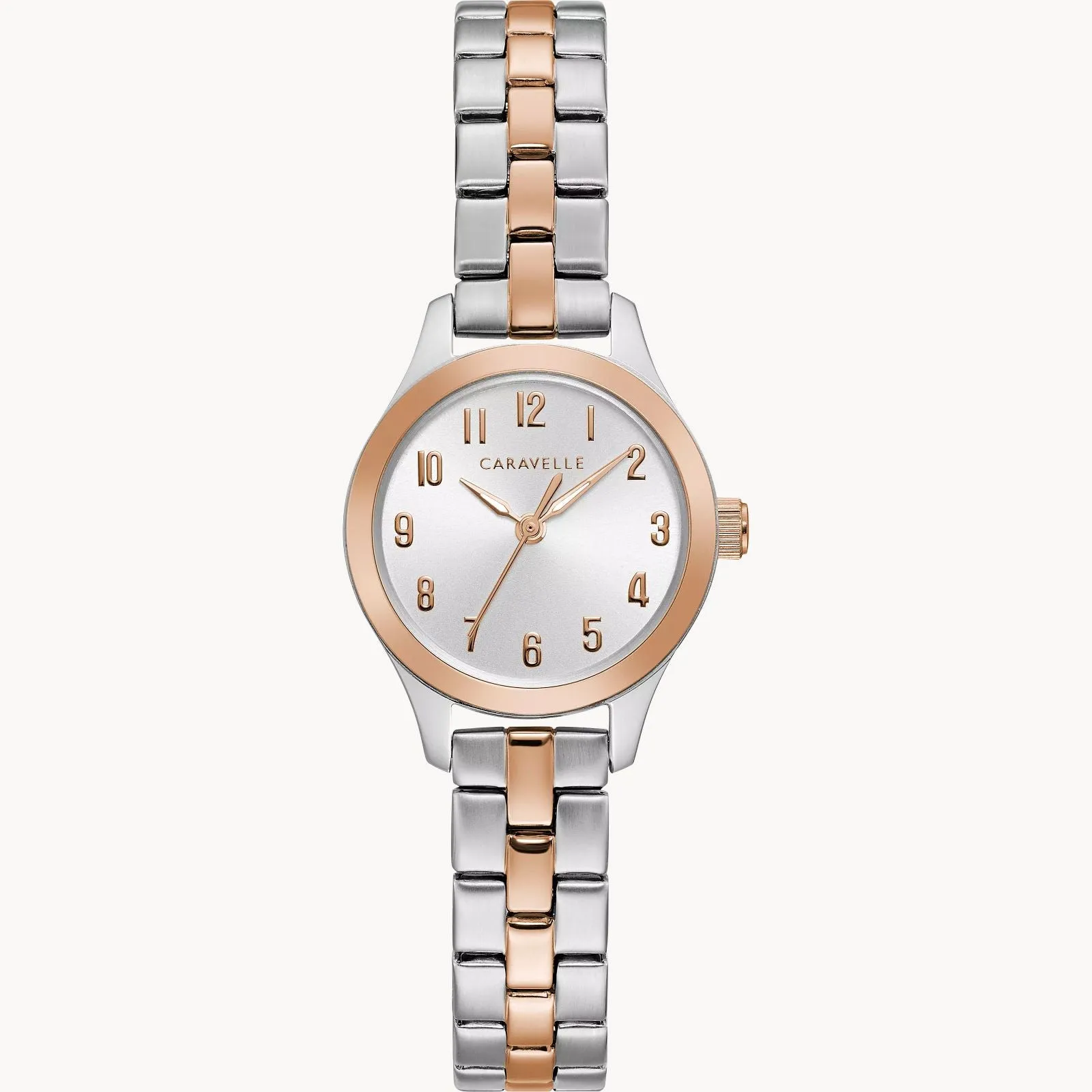 Bulova 45L175 Traditional Caravelle 2 Tone Stainless Steel Strap Women Watches