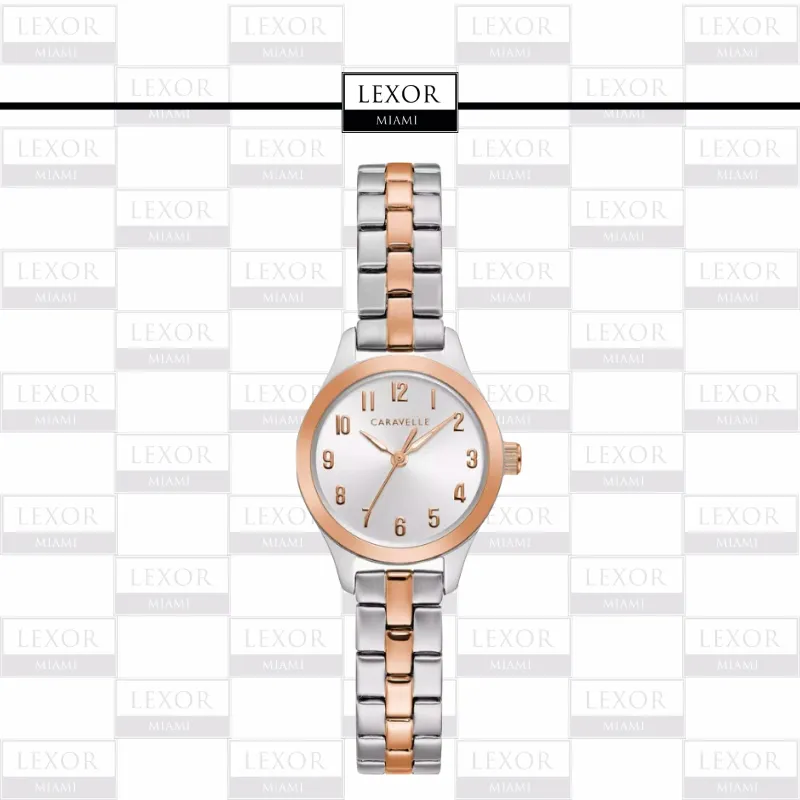 Bulova 45L175 Traditional Caravelle 2 Tone Stainless Steel Strap Women Watches