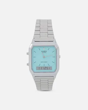Casio AQ-230A-2A2MQYDF Watch Silver/Turquois
