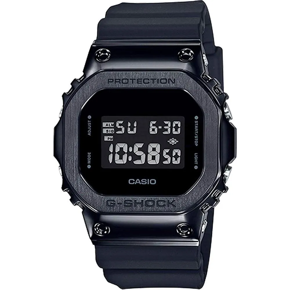 Casio Men's G-Shock Black Resin Band Black Digital Dial Quartz Watch - GM-5600B-1CR