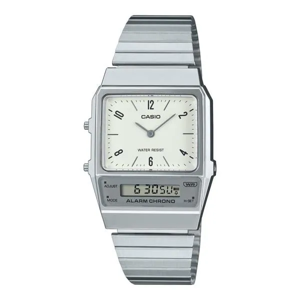 Casio Vintage Collection Analog - Digital Watch AQ800E-7A2VT Silver