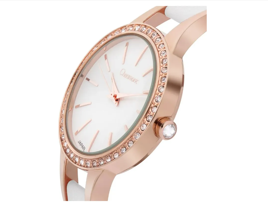 Chamount 36mm Case Classic Swarovski Bezel Watch