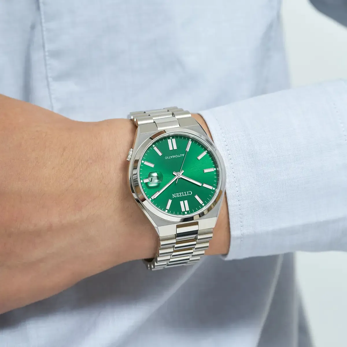 Citizen Automatic Mens Tsuyosa Green Dial Watch